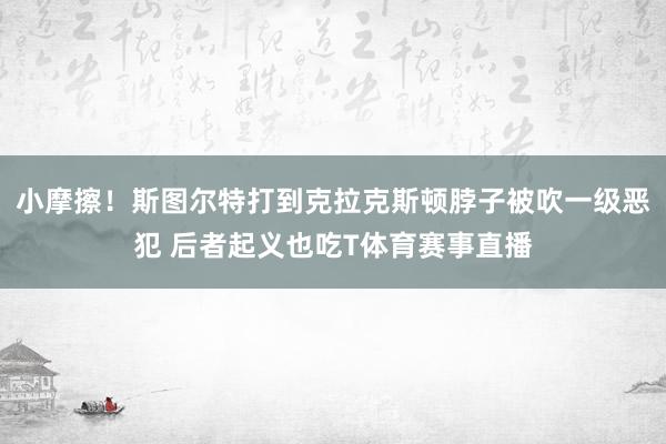 小摩擦！斯图尔特打到克拉克斯顿脖子被吹一级恶犯 后者起义也吃T体育赛事直播