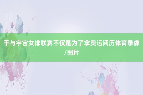 干与宇宙女排联赛不仅是为了拿奥运阅历体育录像/图片