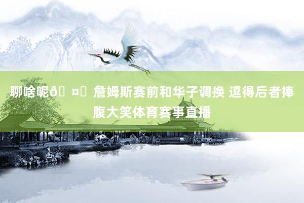 聊啥呢🤔詹姆斯赛前和华子调换 逗得后者捧腹大笑体育赛事直播