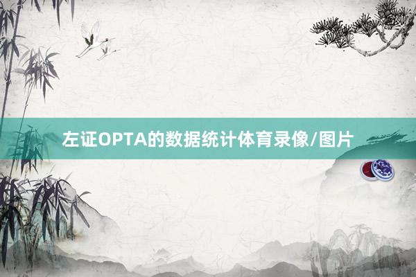 左证OPTA的数据统计体育录像/图片