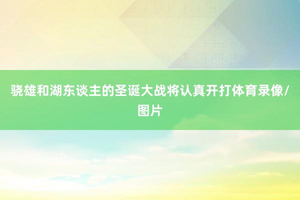 骁雄和湖东谈主的圣诞大战将认真开打体育录像/图片